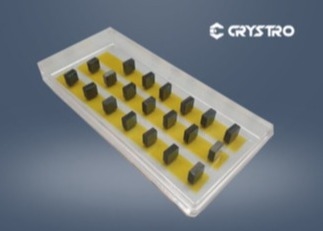De Teller van de Lasercrystal for building laser marking van Crystro3x3 Nd YAG